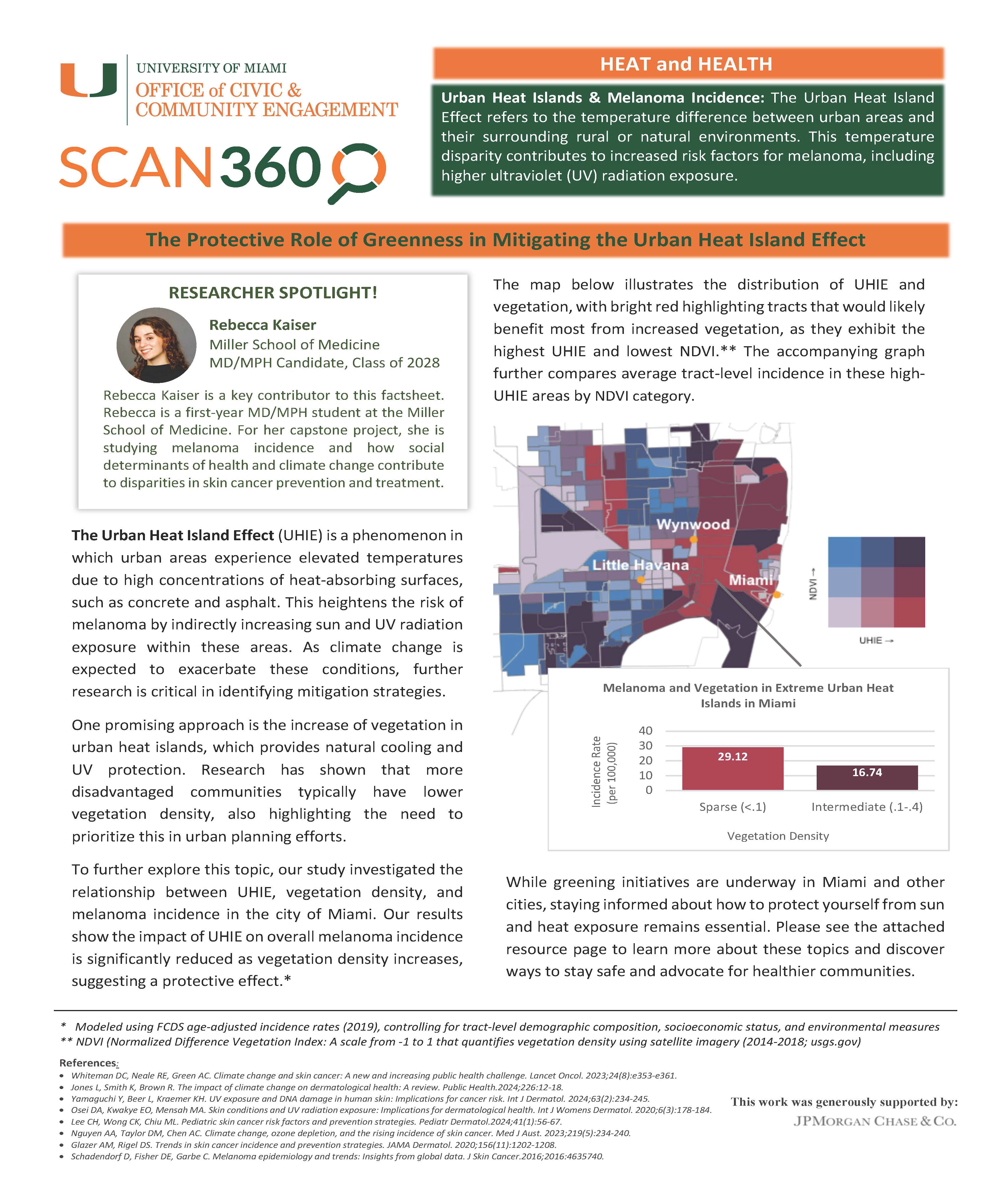 role of greenness in mitigating the urban heat island effect factsheet